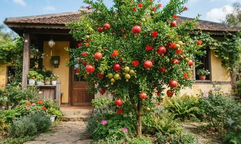 2 vị trí trồng cây lựu đỏ hút tài lộc vào nhà