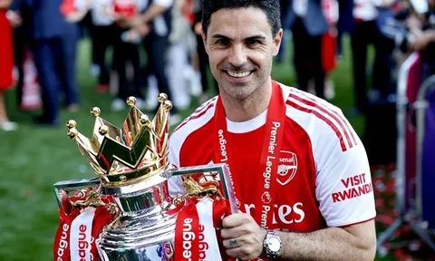 Chức vô địch tiếp thêm động lực cho Arteta ở Arsenal