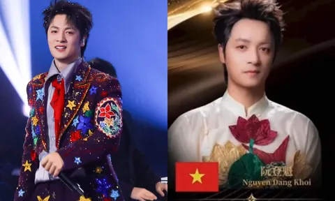 Đăng Khôi vô địch công diễn 4 Silk Way Star với kỷ lục 4 nút vàng, cờ Việt Nam tung bay trên sân khấu quốc tế khiến khán giả tự hào