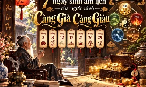 7 ngày sinh âm lịch của người có số Càng Già Càng Giàu
