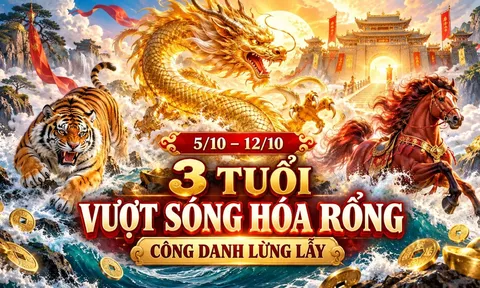 Từ 5/10 đến 12/10,  3 tuổi Vượt Sóng Hóa Rồng, Công Danh Lừng Lẫy