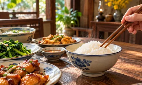 Vì sao người xưa kiêng gõ thìa đũa vào bát khi ăn cơm?
