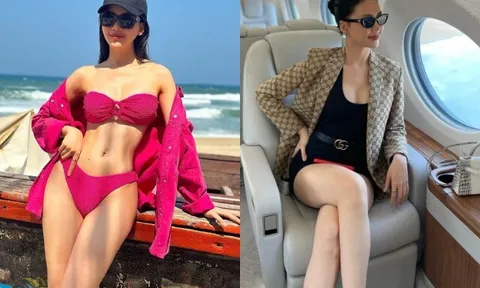 Cô gái Hà Nội diện bikini khoe chân dài đẹp mướt mắt, U30 xách túi hiệu tiền tỷ, ngồi phi cơ riêng đi nghỉ dưỡng