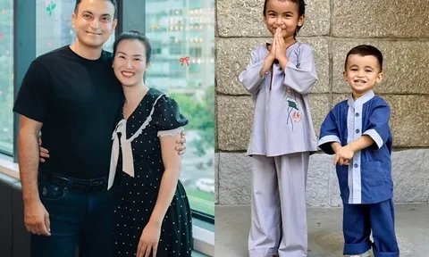 Võ Hạ Trâm "đấu tranh tư tưởng" để sinh thêm con: Hôn nhân 10 năm bên chồng Ấn Độ, 2 con lai là "bản sao" của bố