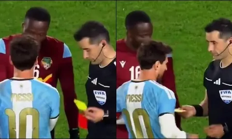 Món quà chia tay "độc nhất vô nhị" trọng tài dành cho Messi
