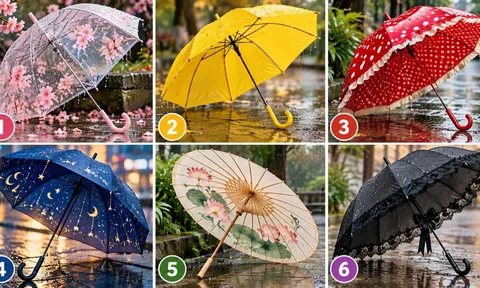 Chọn 1 chiếc ô bạn muốn cầm khi trời mưa