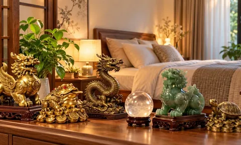 Tại sao không nên đặt linh vật phong thủy cầu tài lộc trong phòng ngủ?