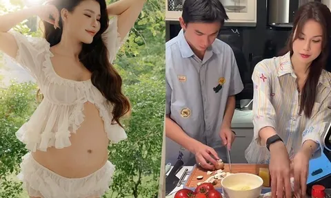 Sao Việt 24h: Thúy Diễm tăng gần 20kg vẫn tự tin diện đồ ngủ "nhỏ xíu"; Diệp Lâm Anh cùng tình trẻ vào bếp chiều 2 con