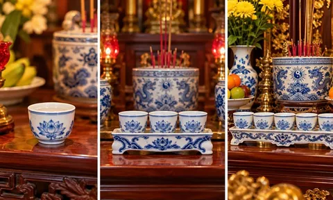 Dâng nước thắp hương: Vì sao có nhà dùng 1 chén, có nhà dùng kỷ 3 hoặc 5 chén?