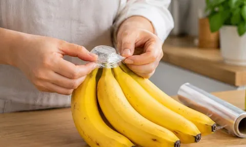 Mẹo bảo quản chuối chín được lâu, không nẫu, không thâm đen