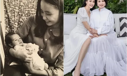Mẹ ruột "Hoa hậu nhà trăm tỷ" hơn 70 tuổi vẫn trẻ đẹp: Là con gái cựu Thứ trưởng, từng ăn cơm chan nước lã