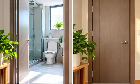Cửa nhà vệ sinh khi không dùng nên đóng hay mở thế nào cho hợp lý?