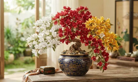 Thả thứ nào vào trồng hoa giấy: Hoa mọc quanh năm, nhìn vào ai cũng thích