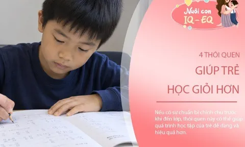 Muốn con học nhẹ nhàng mà hiệu quả, đừng bỏ qua 4 thói quen này