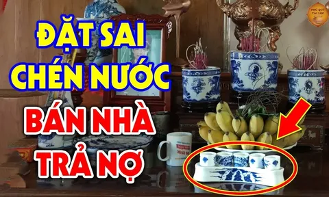 Bàn thờ nên để 3 chén hay 5 chén nước?