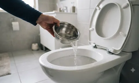 Đỏ 1 chén giấm trắng vào bồn cầu: Mẹo hay ai biết rồi cũng muốn làm theo