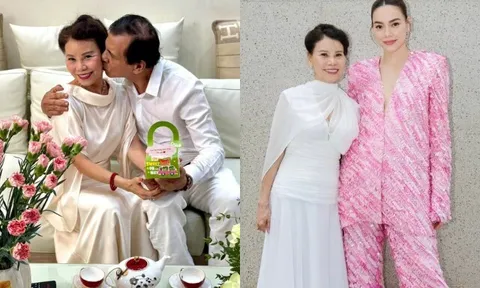 Mẹ ruột Hồ Ngọc Hà đón sinh nhật hạnh phúc bên chồng lai Pháp, được yêu chiều hết mực, đi đâu cũng kề cận