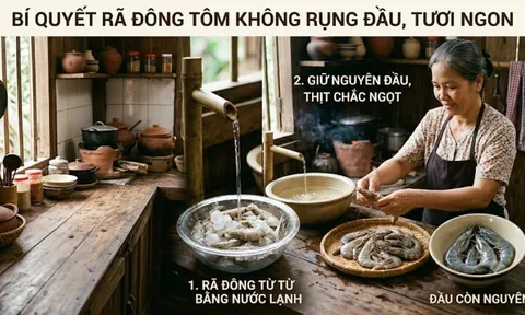 Cách rã đông tôm không bị rụng đầu, thịt tươi ngọt chắc