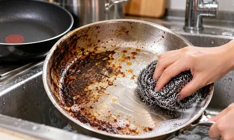 Lời nhắc cho những gia đình đang dùng búi sắt cọ nồi