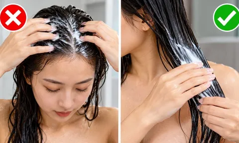 Tại sao không nên để dầu xả dính lên da đầu?
