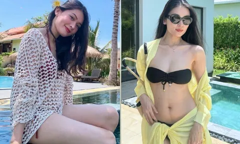 Á hậu Việt Nam bí mật mang thai và sinh con với chồng thạc sĩ, sau sinh mặc bikini khoe dáng nuột nà