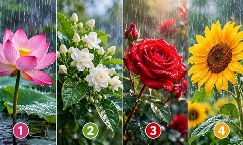 Bạn ấn tượng với hình ảnh bông hoa nào?