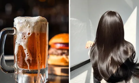 Cách gội đầu bằng bia giúp tóc suôn mềm như bún, giảm hẳn gãy rụng