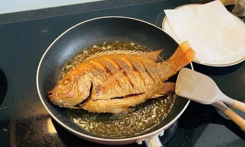 Cách rán cá da vàng giòn, không dính chảo, không bị nát