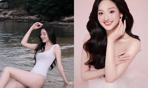 Mỹ nhân Hưng Yên diện đồ bơi khoe da trắng nõn như "bông bưởi", 26 tuổi đang học thạc sĩ, đam mê nghệ thuật