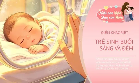 Trẻ sinh vào ban ngày và trẻ sinh ban đêm có điểm khác biệt nào? 4 điều bố mẹ nên biết