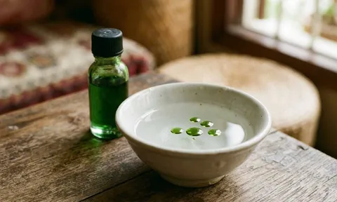 Nhỏ dầu gió rồi đặt vào bát nước để ở giường ngủ: Mẹo hay nhà nào cũng cần