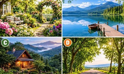Trong 4 bức hình đâu là khung cảnh bạn thích nhất?