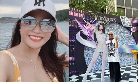 Mẹ ruột Diệp Lâm Anh có nhan sắc xinh đẹp trẻ hơn nhiều so với tuổi, bà ngoại U90 lại càng "chất"