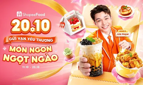 ShopeeFood chiêu đãi phái đẹp bằng vạn món ngon cùng deal hời nhân dịp 20.10