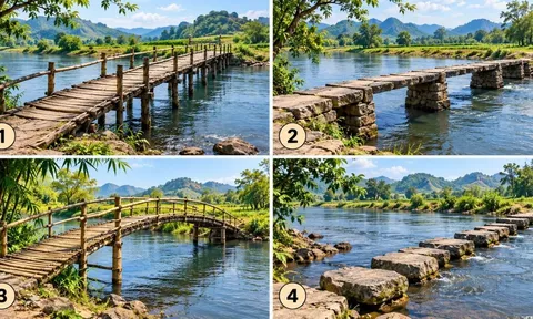 Chọn 1 cây cầu bạn sẽ qua sông