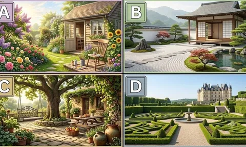 Hãy chọn 1 khu vườn mà bạn thích nhất
