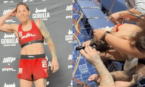 Ngôi sao MMA phải cạo trọc đầu để được tranh đai vô địch thế giới