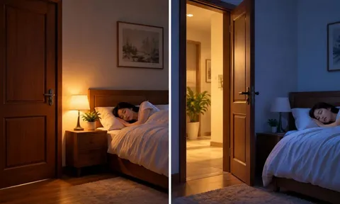 Nên đóng hay mở cửa phòng khi ngủ?