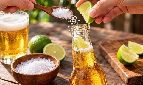 Tại sao nhiều người cho thêm chút muối tinh và lát chanh vào chai bia trước khi uống?