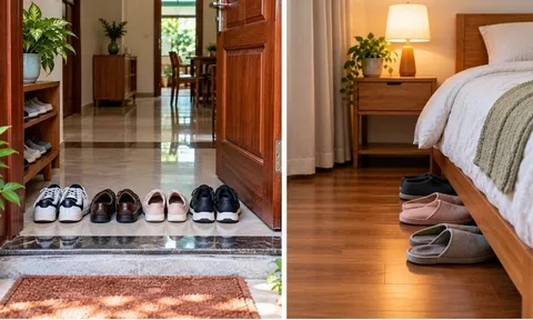 Người xưa rất sợ mũi giày dép chĩa vào cửa nhà, vào giường ngủ: Vì sao?