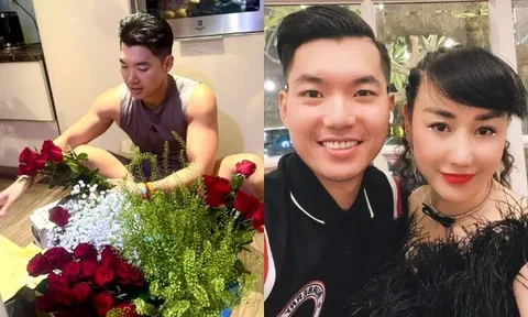 Trương Nam Thành tự tay cắm hoa tặng vợ doanh nhân dịp 20/10, yêu chiều bà xã hết mực