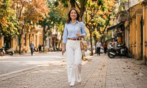 4 cách phối sơ mi dài tay với quần jeans giúp phụ nữ mặc trẻ trung, thanh lịch mùa thu