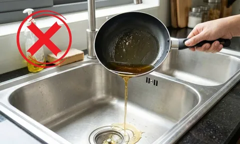 Cách xử lý dầu ăn đã qua sử dụng: Tuyệt đối không đổ vào bồn rửa
