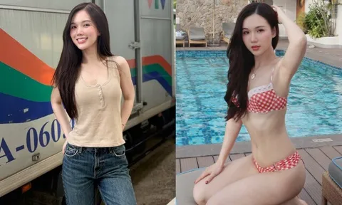 Nữ sinh hotgirl "xinh như ngọc" giờ là mỹ nhân VTV vạn người mê, chăm mặc bikini khoe body mướt mắt sau sinh con