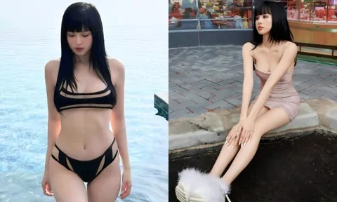 Búp bê Hà Nội U40 "hồi xuân" đẹp mơn mởn, mê mặc bikini khoe dáng nõn nà sau sinh con cho chồng đại gia