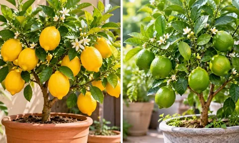 Trồng cây chanh vàng hay chanh quả xanh tốt hơn cho phong thủy?