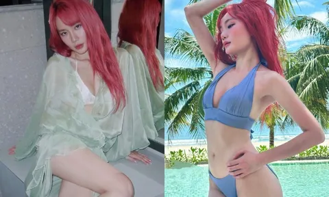 Chị họ của Khánh Thi - Phan Hiển chăm mặc bikini khoe đường cong cực phẩm, ở biệt thự 1000m2, sang Mỹ học Thạc sĩ