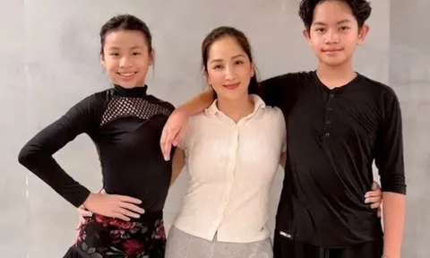 Con trai Khánh Thi và bạn nhảy xinh đẹp 11 tuổi đã cao hơn mẹ, cùng nhau đoạt nhiều huy chương vàng
