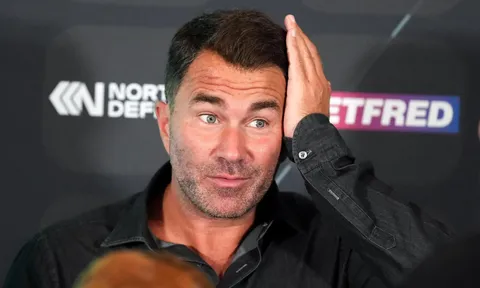 Eddie Hearn khẳng định đánh bại Dana White trong cuộc chiến tranh giành quyền lực trận Tyson Fury vs Anthony Joshua
