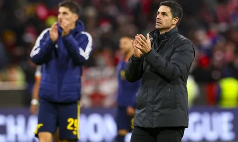 Arteta tiếc nuối vì Arsenal chia điểm với Bayern